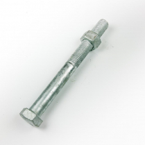 M20x220 CL4.6 Gal Hex Bolt & Nut-20