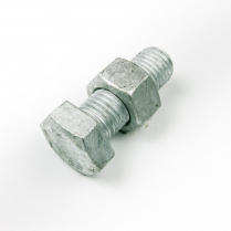 M24x60 CL4.6 Gal Hex Bolt & Nut-25