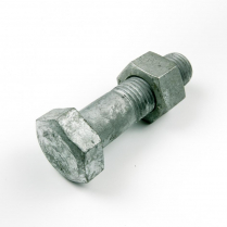 M27x120 CL4.6 Gal Hex Bolt & Nut-10