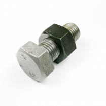 M30x75 CL4.6 Blk Hex Bolt & Nut-15