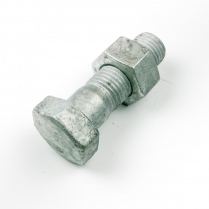 M30x90 CL4.6 Gal Hex Bolt & Nut-15
