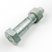 M30x120 CL4.6 Gal Hex Bolt & Nut-15