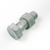 M33x100 CL4.6 Gal Hex Bolt & Nut-5