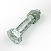 M33x160 CL4.6 Gal Hex Bolt & Nut-5