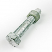 M36x200 CL4.6 Gal Hex Bolt & Nut-5