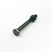 M06x40 CL8.8 Blk Hex Bolt & Nut-200