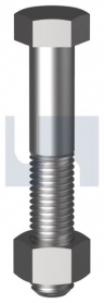 M6x70 Cl8.8 Z/P Hex Bolt & Nut