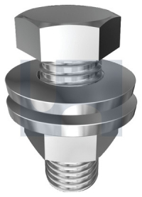 M12x30 PURLIN BOLT / NUT / WASHER Z/P