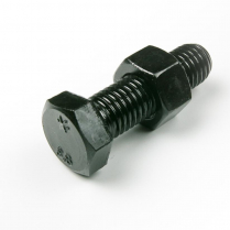M12x40 CL8.8 Blk Hex Bolt & Nut-75