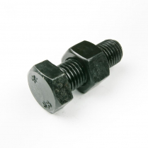 M16x50 CL8.8 Blk Hex Bolt & Nut-25