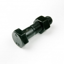 M16x70 CL8.8 Blk Hex Bolt & Nut-25