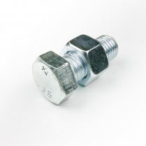 M20x45 CL8.8 Z/P Hex Bolt & Nut-25