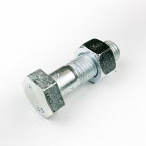 M24x75 CL8.8 Z/P Hex Bolt & Nut-5