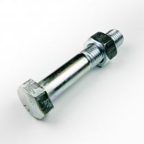 M24x140 CL8.8 Z/P Hex Bolt & Nut-5