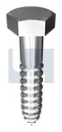 10MMx130 GR316 S/S Hex Head Coach Screw