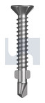 8G -18x32 Class3 CSK Sq Drive Wing Tip Self Drill Screw