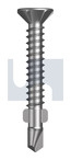 8G -18x40 Class3 CSK Sq Drive Wing Tip Self Drill Screw