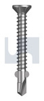 10G -16x40 Z/Y CSK Sq Drive Wing Tip Self Drill Screw