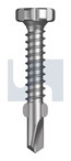 8G -18x35 Z/Y Flower Sq Drive Wing Tip Self Drill Screw