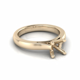 Half Round Shank | Round Four Claw Setting