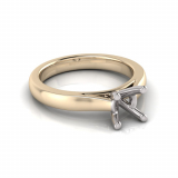 Half Round Shank | Round Four Claw Setting
