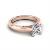 Half Round Shank | Round Four Claw Setting