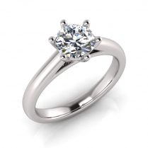 Half Round Shank | Round Six Claw Setting