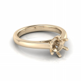 Half Round Shank | Round Six Claw Setting