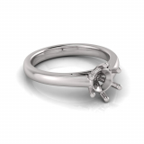 Half Round Shank | Round Six Claw Setting