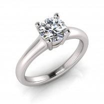 Half Round Shank | Double Bezel Four Claw Setting