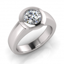 Half Round Shank | Rub-Over Setting