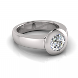 Half Round Shank | Rub-Over Setting