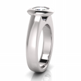 Half Round Shank | Rub-Over Setting