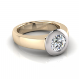 Half Round Shank | Rub-Over Setting