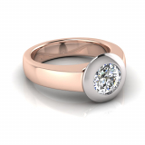 Half Round Shank | Rub-Over Setting