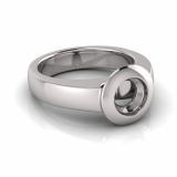 Half Round Shank | Rub-Over Setting