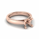 Half Round Shank | Corner Four Claw Setting