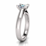 Half Round Shank | Corner Four Claw Setting