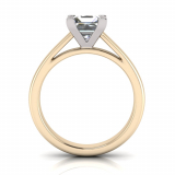 Half Round Shank | Corner Four Claw Setting