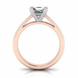 Half Round Shank | Corner Four Claw Setting