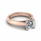 Half Round Shank | Corner Four Claw Setting