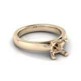 Half Round Shank | Corner Four Claw Setting