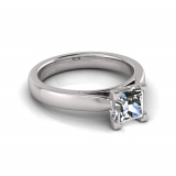 Half Round Shank | Corner Four Claw Setting