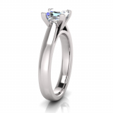 Half Round Shank | Corner Four Claw Setting