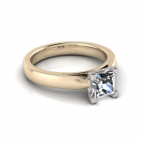 Half Round Shank | Corner Four Claw Setting