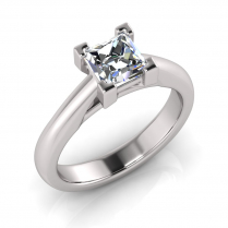 Half Round Shank | Corner Four Claw Setting