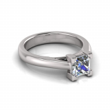 Half Round Shank | Corner Four Claw Setting