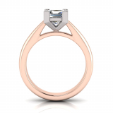 Half Round Shank | Corner Four Claw Setting