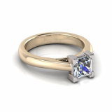 Half Round Shank | Corner Four Claw Setting