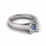 Half Round Shank | Corner Four Claw Setting